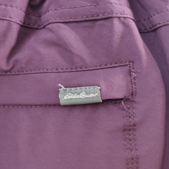 Eddie Bauer Women’s Jogger Pants Purple Fleece Lined Drawstring Size 14 - Picture 11 of 16
